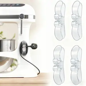 4 Pack Cord Organizer for Kitchen Appliances Upgraded Stick On Cord Holder Wire Wrapper Cord Keeper for Mixer Blender Coffee Maker Air Fryer Toaster and Cooker Effortlessly organize your home appliance cords