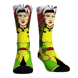 Rock Em Elite X-Men HyperOptic Character Crew Socks - Rogue