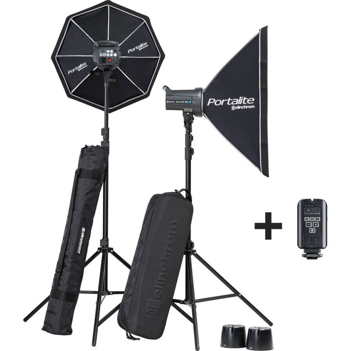 Elinchrom D-Lite RX 4, 4 Softbox To Go Kit