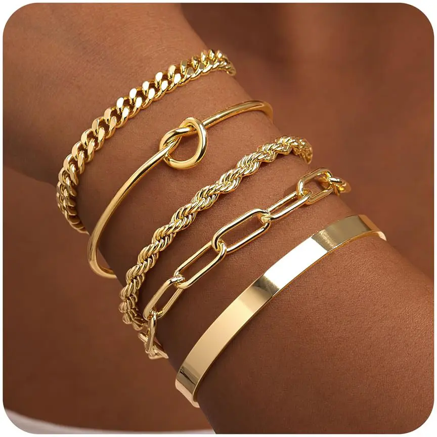 Gold magic chain paper clip Fried Dough