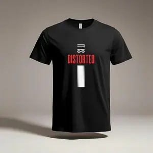 Distorted Vertical Bar Tee | Deconstruct Graphic Shirt