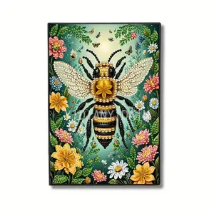 Diamond Art Notebook Set, 5D DIY Crystal Diamond Mosaic Diary, Artificial Leather Cover, Irregular Diamonds, Craft & Learning Journal