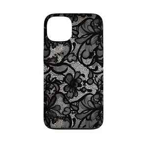 Black Lace Vintage Pattern Phone Case for Iphone, for Samsung ,Phone Accessories, Cute Phone Case, Fashion Case, Perfect Gift for Her/Him, Creative Dual Layer Case