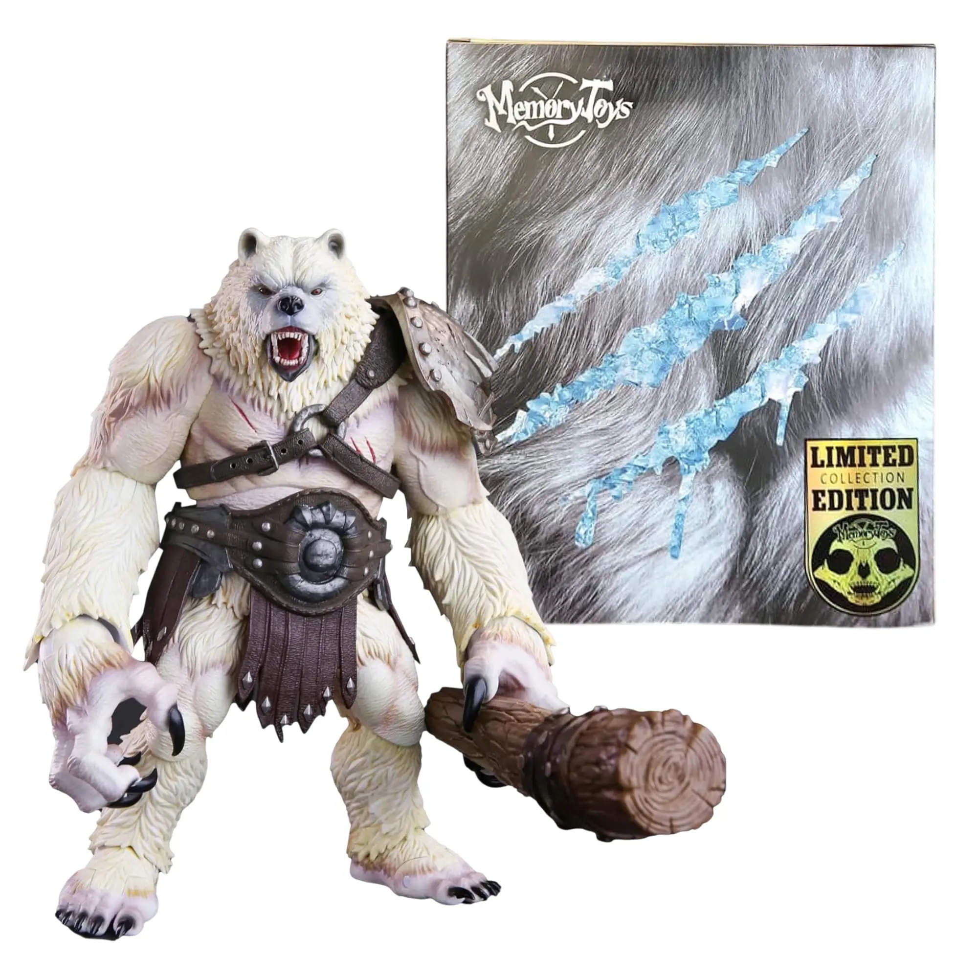 Ancient Warrior Polar Bear 9-Inch Action Figure With Bonus Armor