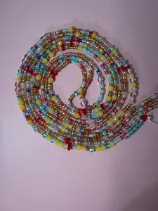Summer Breeze Waist Beads - Multicolor Beaded Waist Accessory for Festive Wear