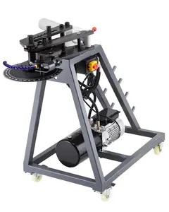 【Summervibes】VEVOR Electric Tube Bending Machine, 750W Electric Tubing Bender with 6L Hydraulic Cylinder, Movable Pipe Bender Machine with 3 Dies & 180° Max Bending Angle, Suitable for 1", 1-1/2", 1-3/4" Pipes