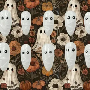 Glazed 3D Mummy Nails - Unique Design for Halloween