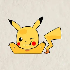 Cute Pikachu Peeking Window Vinyl Decal Anime Sticker, Poke Vinyl Decal Anime Team Rocket Legendary Stickers