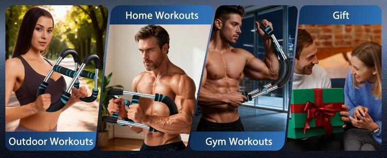 Men's Arm & Chest Trainer, Portable Spring Resistance Home Gym Equipment - 3 Adjustable Levels 60-100LBS, Muscle & Strength Building, Ideal Gift Men's Arm & Chest Trainer, Portable Spring Resistance Home Gym Equipment - 3 Adjustable Levels 60-100LBS, Muscle & Strength Building, Ideal Gift