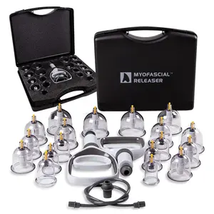 Professional Cupping Set - Cupping Set Massage Therapy Cups - 18 Multi Size Cups - Cupping Therapy Set Suction Cups for Body, Massage Cups Cupping Kit for Massage Therapists Easy to Use Guasha Firming Soothing Body Care Pack Comfort