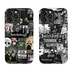 uicideboys collage element phone case, compatible with iPhone 17-11 Pro Max/Plus and Samsung Galaxy S23-25.