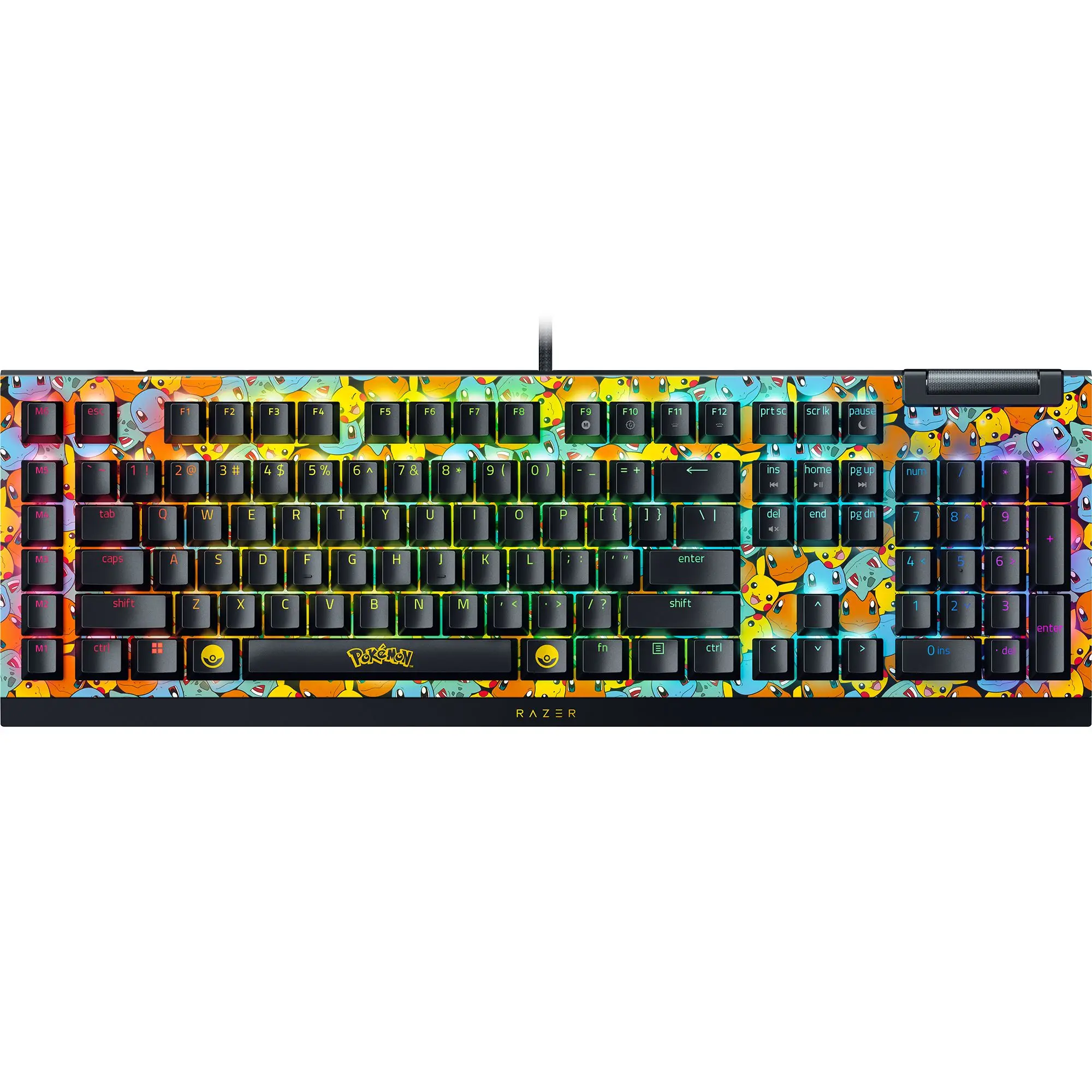 Razer BlackWidow V4 X Mechanical Gaming Keyboard (Green Switch) Pokémon Edition