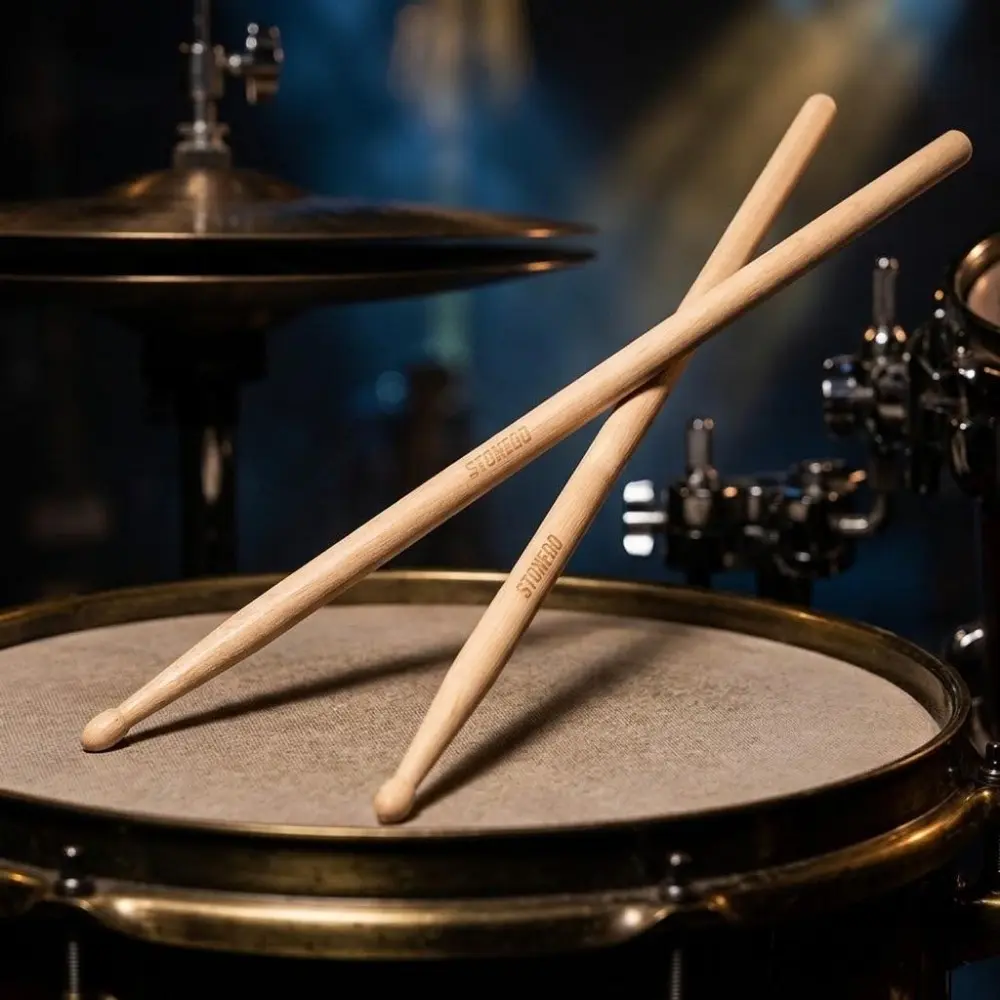 Professional Drumsticks Anti-Slip Grip Durable for Stage Practice Rehearsal Sweat-Resistant Handle Design for Home Dorm Use Percussion Instruments