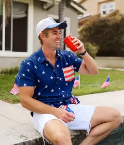 Men's Old Glory Button Down Shirt