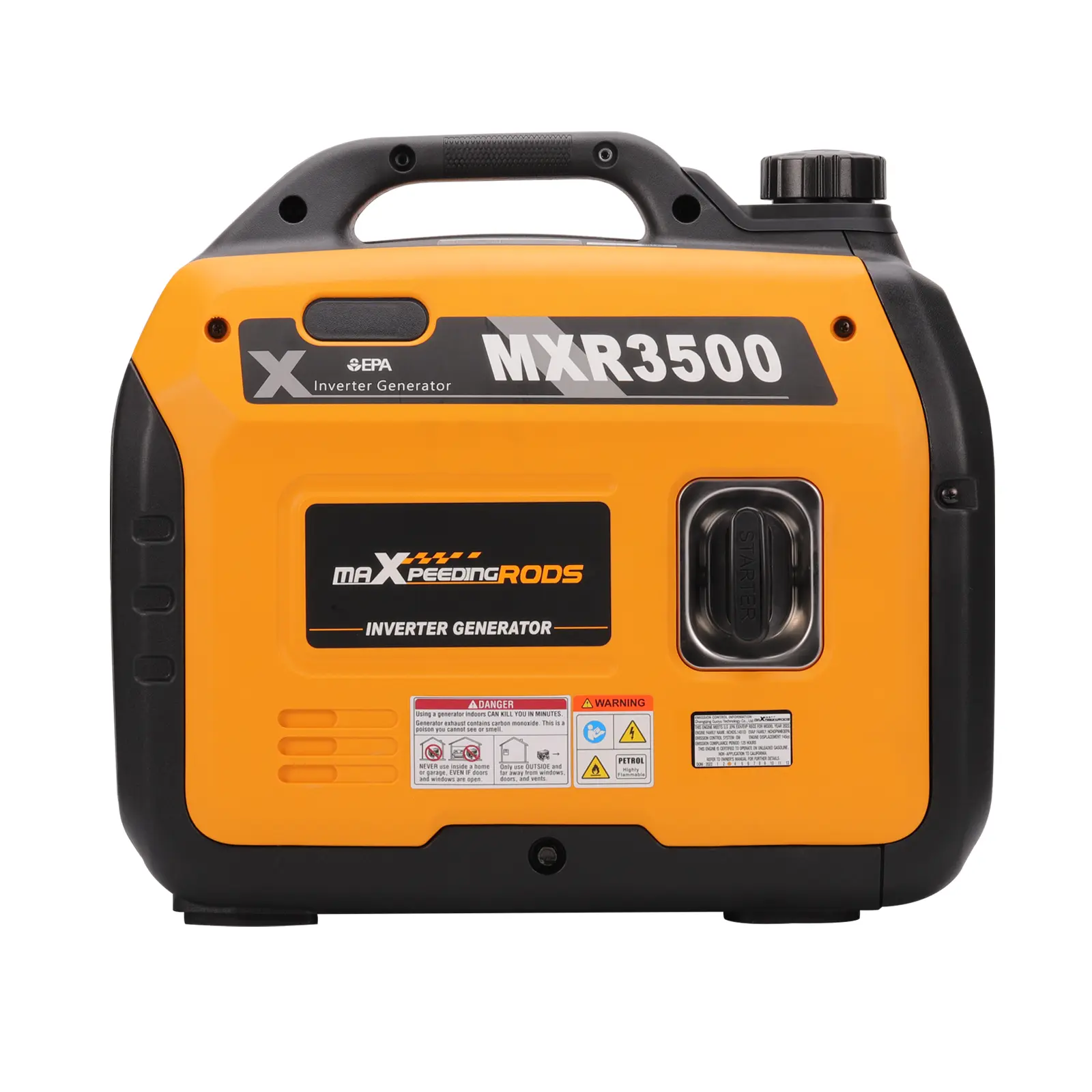 MXR3500 Portable Inverter Generator 3500W Peak 3000W Rated 58dB Ultra-Quiet CO Protection for Camping RV Outdoor Events Home Backup Power