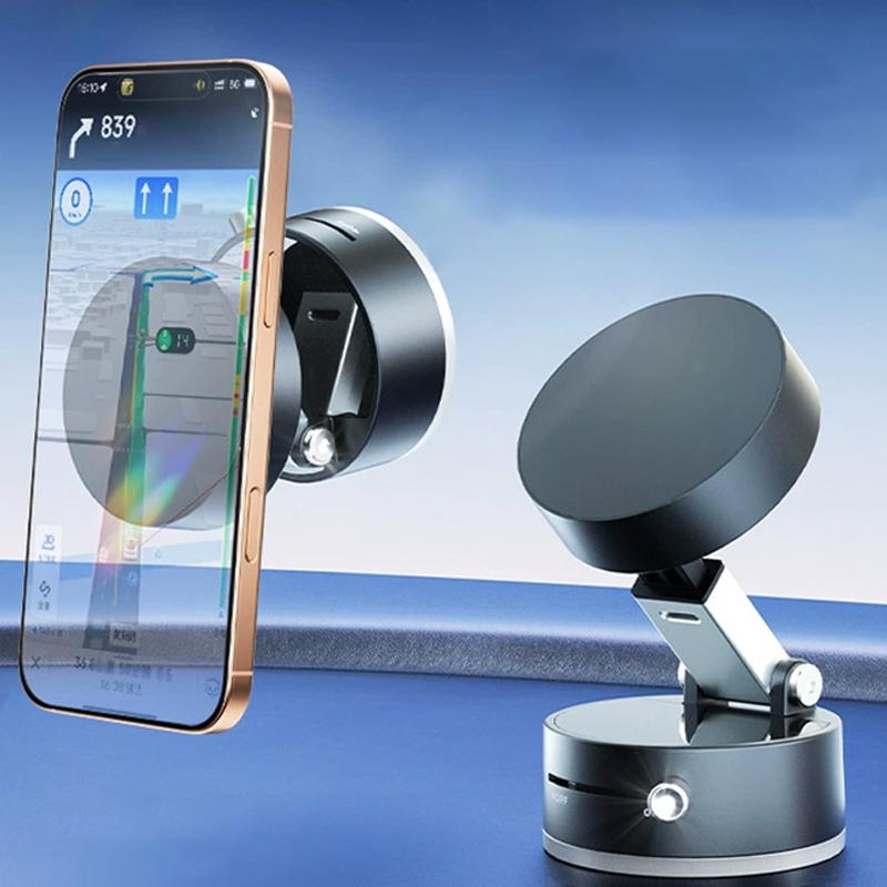 Vacuum Magnetic Phone Stand. Foldable And Retractable, Strongmagnet, Portable, Multi-Scene Useeasy To Use, Zero Bubbles,