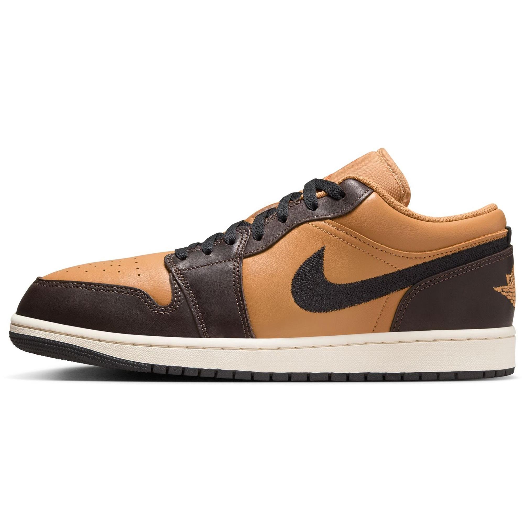 Mens Jordan 1 Low SE FlaxBlackBaroque Brown HQ3603 201