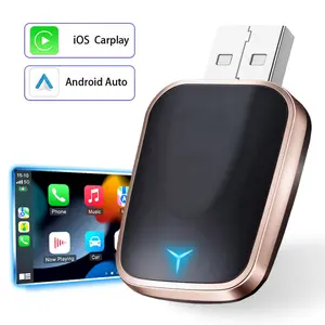 2026 New Wireless CarPlay Adapter for iPhone/Android, Wired to Wireless, Plug and Play,2 in 1 Wireless CarPlay Charger Adapter,Fast Connection,No Delay,5.0 Bluetooth Hands Free Calling,CarPlay Dongle,Car Electronics Accessories, Phone Charging Accessories
