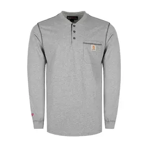 5.5OZ Button Pullover T-Shirts/Solid Color-2808