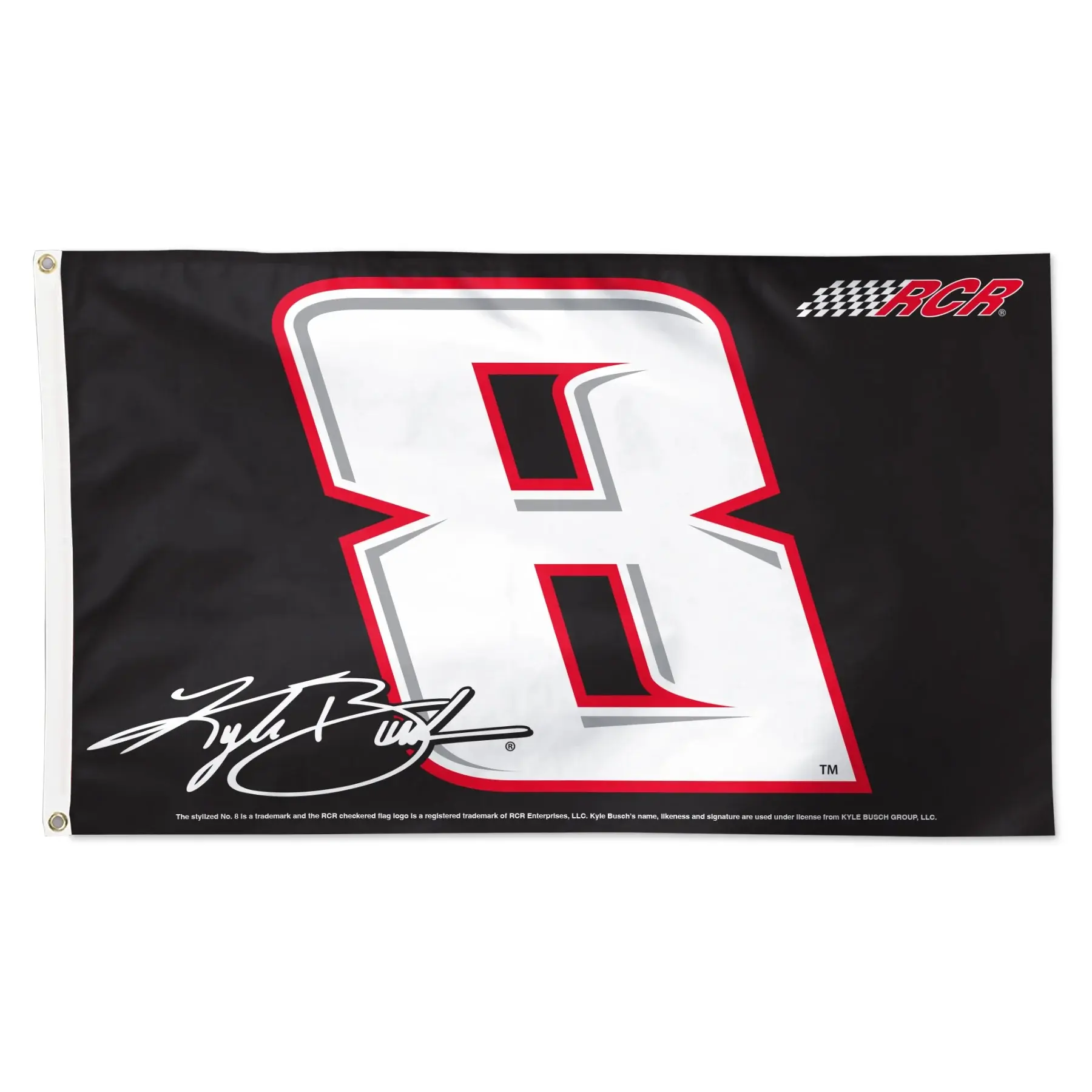 KYLE BUSCH FLAG, RIP # 8