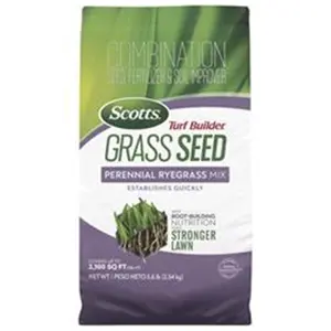 Scotts 7023449 5.6 lbs Turf Builder Perennial Ryegrass Sun or Shade Fertilizer, Seed & Soil Improver