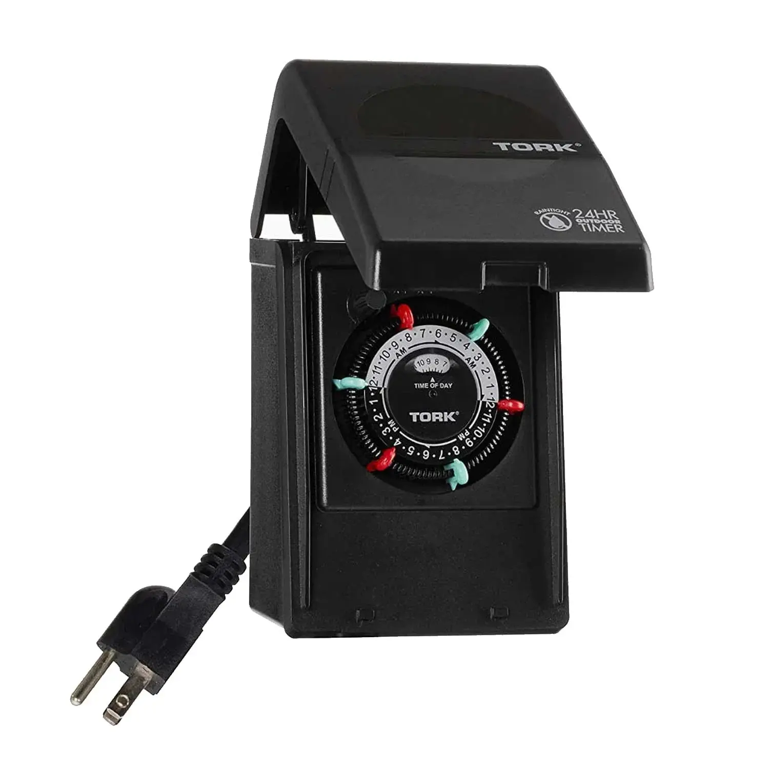 NSi RHB32R 24HR Heavy Duty Timer, 15A, Plug-In, Indoor/Outdoor, Wet Rated