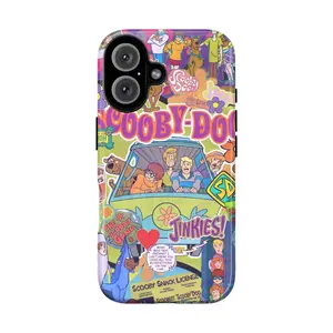 Retro Scooby-Doo Phone Case | Colorful Cartoon Mystery Machine & Gang Design for Fans | Compatible with iPhone 16, 15, 14, 13, 12, 11, X, SE & Samsung Galaxy S21 to S24