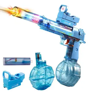 2026 NEW Water Blaster Powerful with Automatic Firing & LED Lights Long Distance Shooting Extra Large Capacity Perfect for Summer Fun Electric
