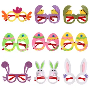 2026 New Easter Egg Rabbit Chick Glasses, Party Decoration Funny Eyeglass Frames, Dance Ball Event Accessories