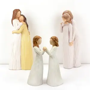 Adorable resin figurines and sculptures | Warm home decor items | Thoughtful gifts for friends, sisters, family, and loved ones | Cute craft collectibles that bring warmth and joy to any space.