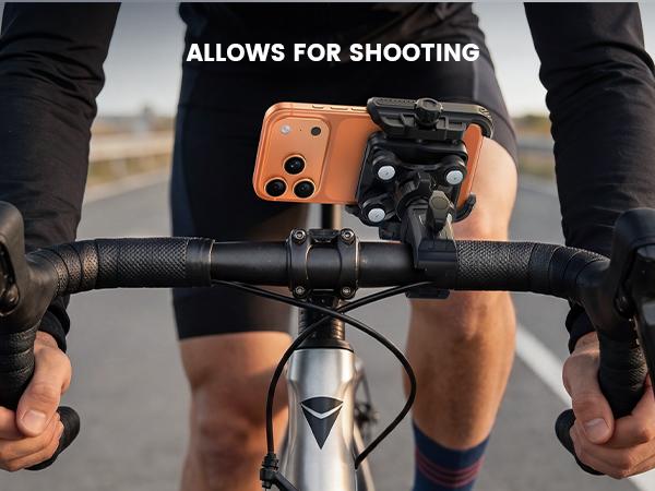 Lamicall Motorcycle Bike Phone Mount - [Upgrade Vibration Dampener] [Camera Friendly] Bike Phone Holder Handlebar Clamp, Bicycle Cell Phone Mount, iPhone 17 16 Pro Max, Galaxy S25 Ultra, 6-7.2" Phones