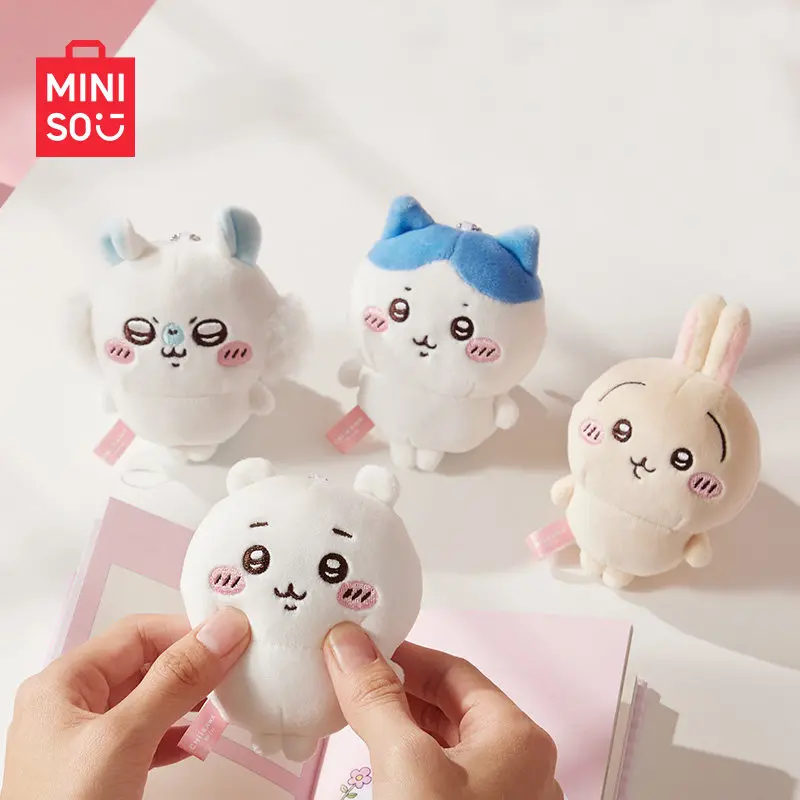 MINISO Chiikawa Series Kawaii Stuffed Toy - Bag Charms, Purse Charm, Soft Portable Cartoon Ornament for Decoration & Collection, Ideal Gift for Girls
