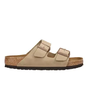 BIRKENSTOCK Mens Arizona Soft Footbed Oiled Leather Casual Sandals Casual - Beige