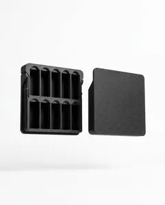 Portable 10-Slot Storage Case for Small Vials with Lid (2ml / 3ml)