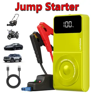 5000A Portable Car Jump Starter, 12V Car Battery Jump Box for Up to 9.0L Gas & 8.0L Diesel Engines, with 3-Mode Lighting, Power Bank, Smart Jumper Cables