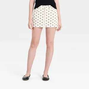 Women's Polka Dot Mini Denim Skirt - Universal Thread