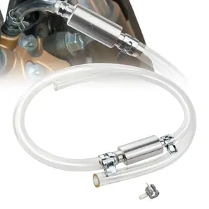Motorcycle Car Brake Bleeder Clutch Bleeding Tool Kit One Way Valve Tube