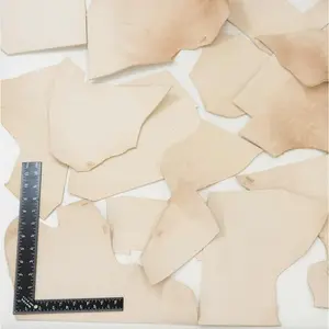 ELW 2 LB Vegetable Tan Tooling Natural Cowhide Leather Scraps Lightweight 3-6 oz. (1-2.4mm) Mixed Bag, Thick Tooling Leather, Leathercraft, Crafting Leather!