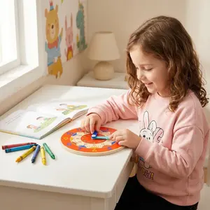 Rotatable Clock Puzzle, Early Childhood Education Toy, Perfect Gift for Friends, Party Decoration, DIY Customizable Gift