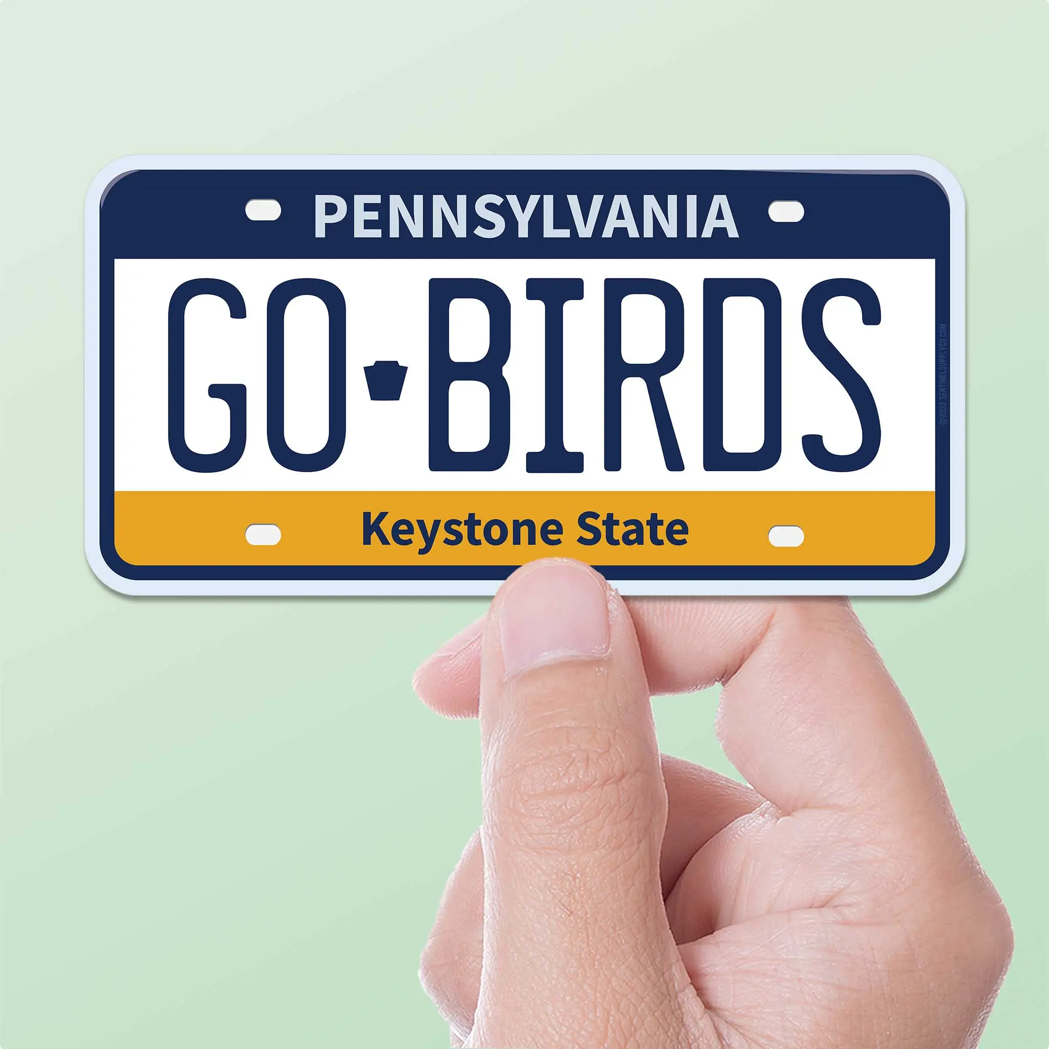 Go Birds Philadelphia Sticker - PA License Plate