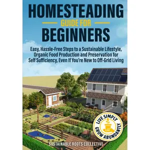 Homesteading Guide for Beginners: Easy, Hassle-Free Steps to a Sustainable Lifestyle, Organic Food Production and Preservation for Self Sufficiency, Even If You’re New to Off-Grid Living Paperback – December 10, 2024