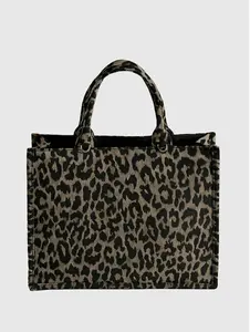 Shiraleah Leo Tote Color Leopard L 14.5” x W 6” x H 11”