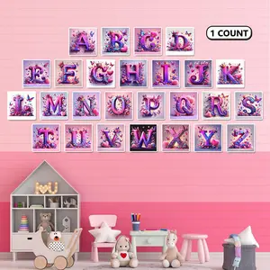 Letter Pattern DIY Diamond Arts Colorful Painting Kit without Frame, 5D Diamond Arts Colorful Painting Kit, Wall Art Decor for Home Bedroom
