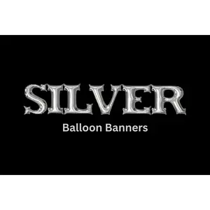 Silver Zodiac Name Balloon Banner