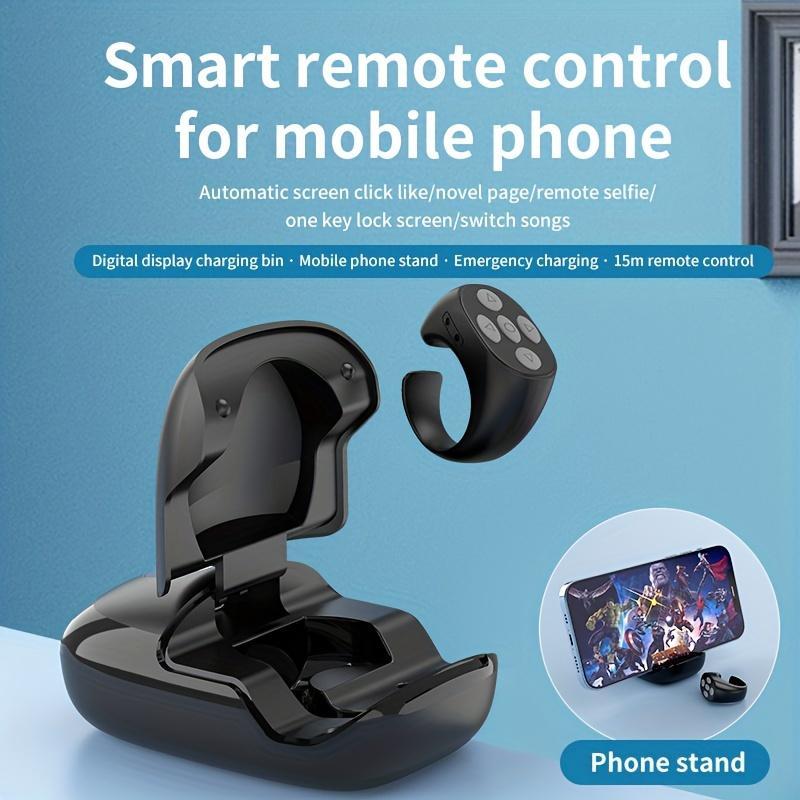 Multifunctional Phone Ring Remote Control - Capture life moments with camera control, e-book browsing and convenient phone management