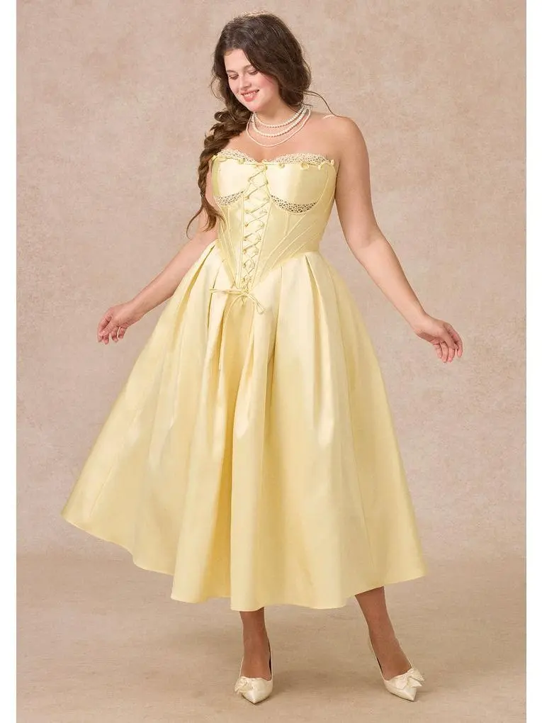 Curve&Plus Belle's Gilded Corset Dress