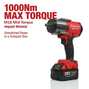 Milwaukee M18 FMTIWF12 18V 1/2-In Impact Wrench 1000Nm Heavy Duty Use