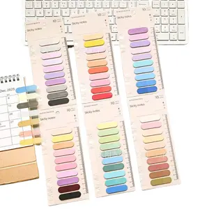 New Half Round Colorful Sticky Notes Set, Writeable Waterproof Index Stickers, Convenient Reminder Notes, Wholesale Cross-Border