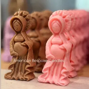 Virgenita Candle de la Dulce Espesa - 100% Eco-Friendly Soy Wax Candle with Traditional Design, 78g Approximate Weight - Decor