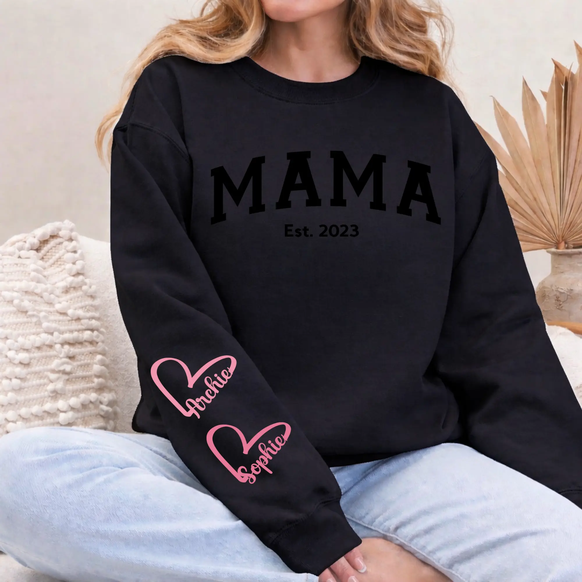 Black and Pink Glitter